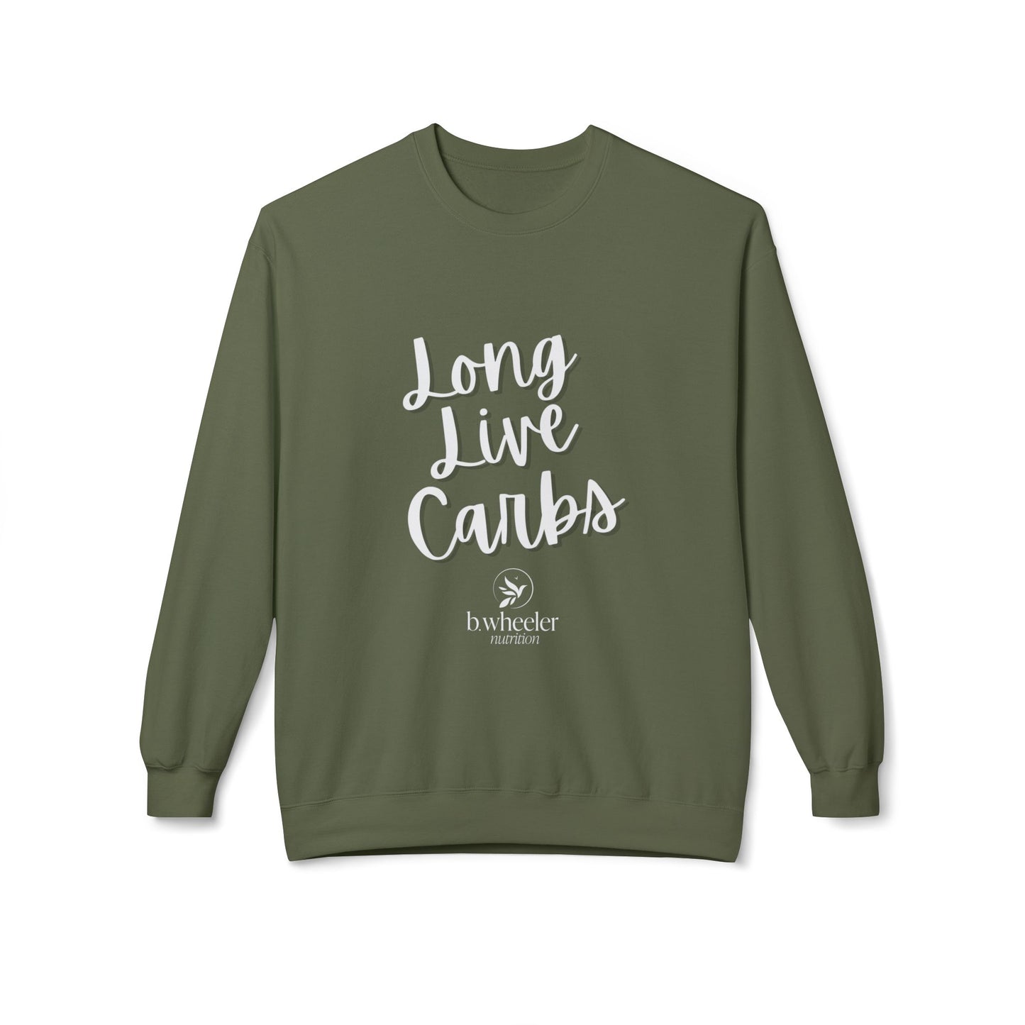 Long Live Carbs Softstyle Fleece Crewneck Sweatshirt