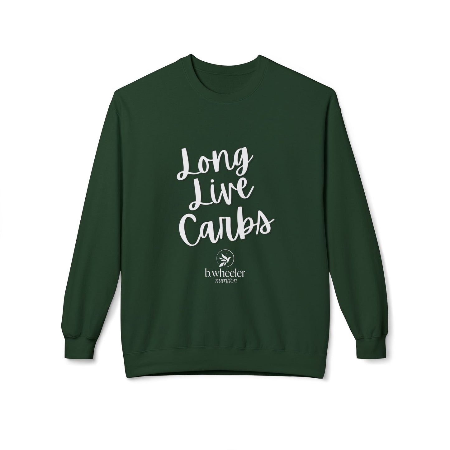 Long Live Carbs Softstyle Fleece Crewneck Sweatshirt