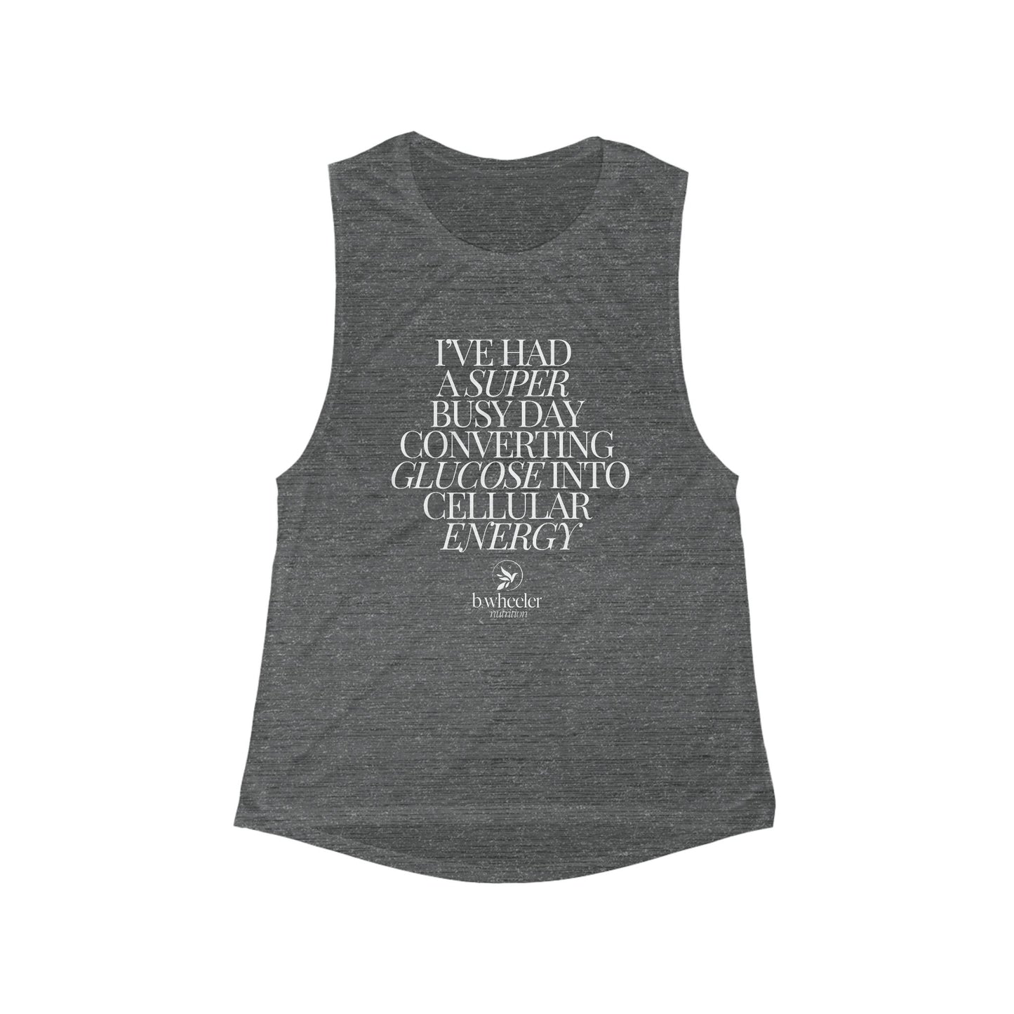 I've Had a Super Busy Day Women's Flowy Scoop Muscle Tank