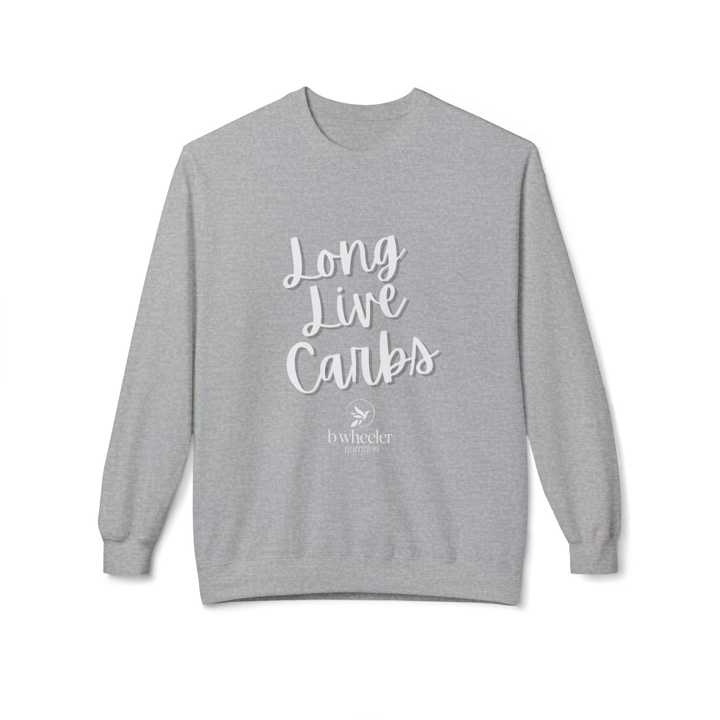 Long Live Carbs Softstyle Fleece Crewneck Sweatshirt