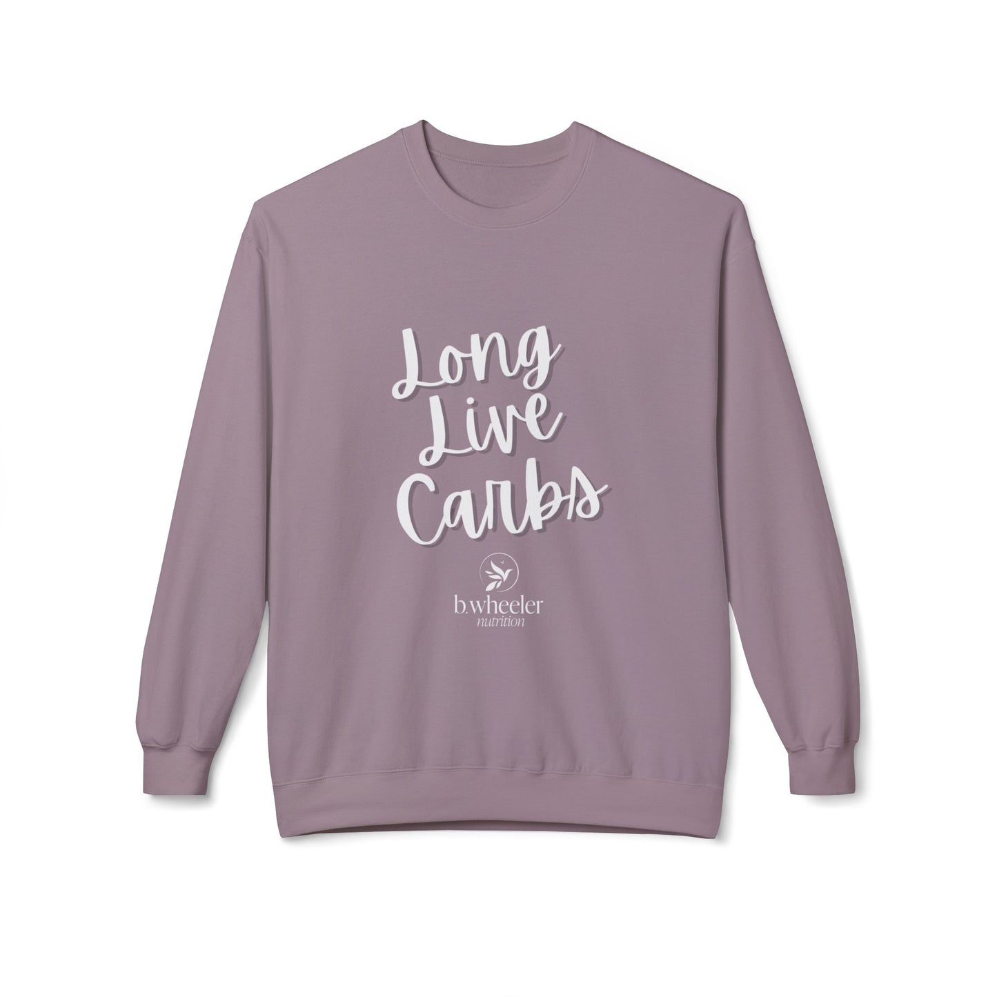 Long Live Carbs Softstyle Fleece Crewneck Sweatshirt