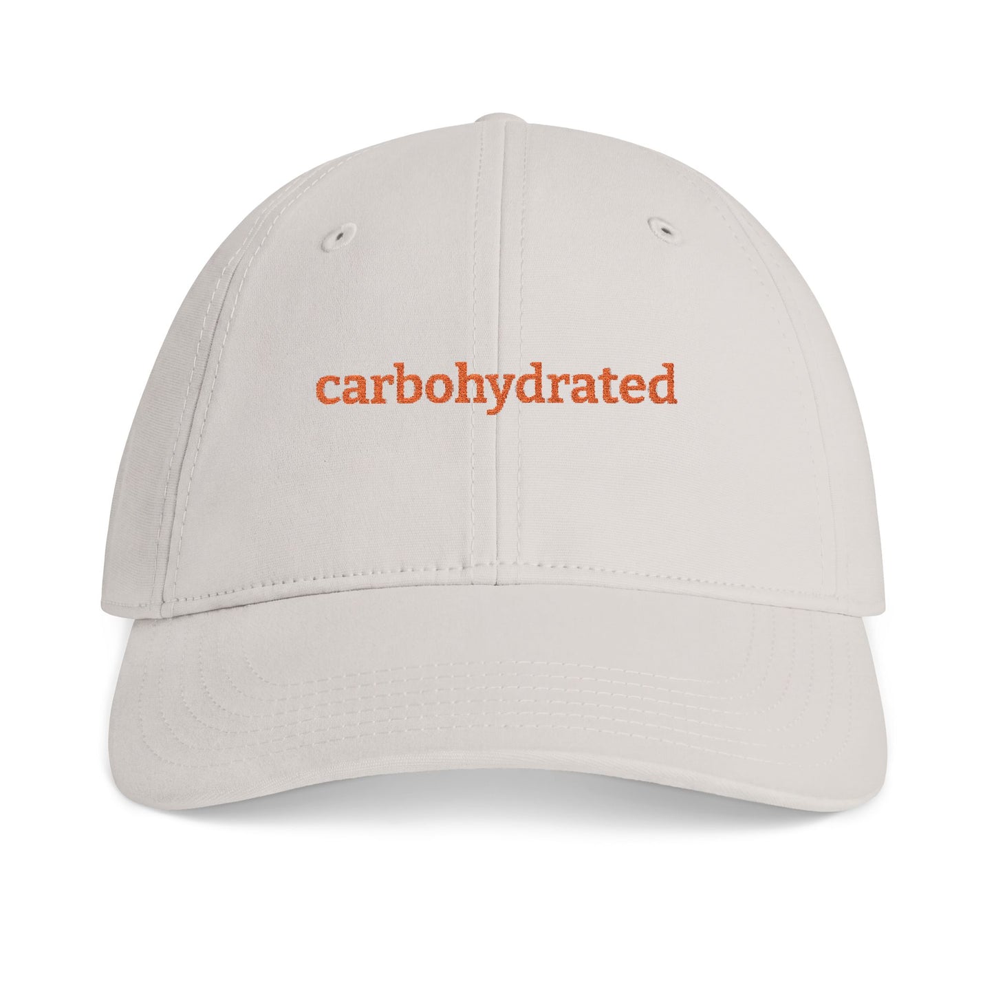 "Carbohydrated" Embroidered Cotton Baseball Cap