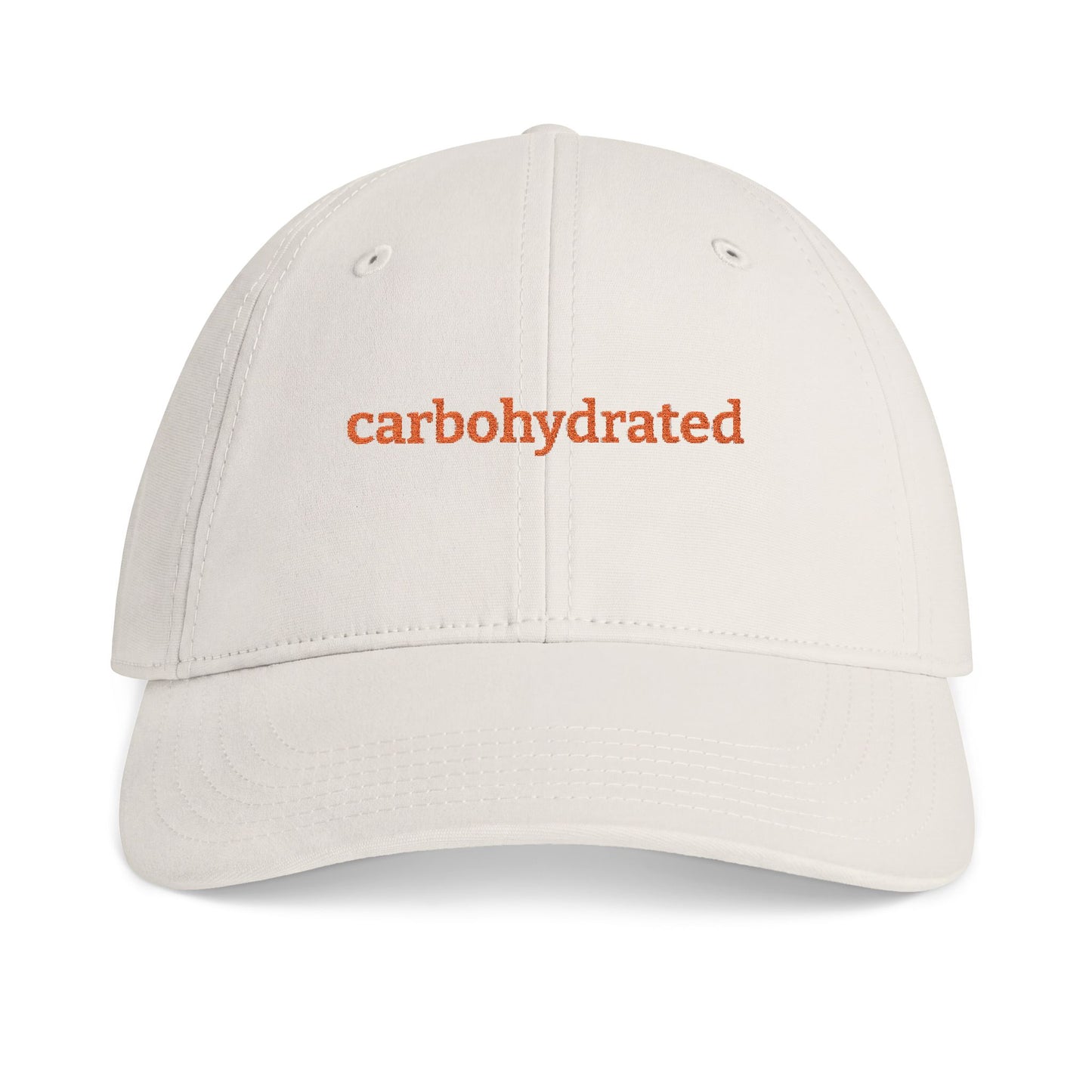 "Carbohydrated" Embroidered Cotton Baseball Cap