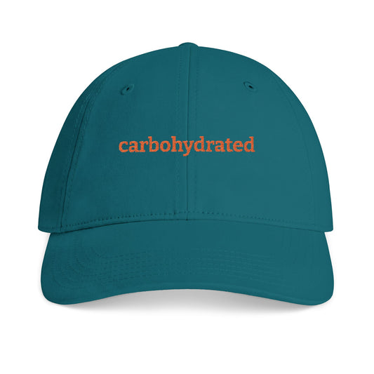 "Carbohydrated" Embroidered Cotton Baseball Cap