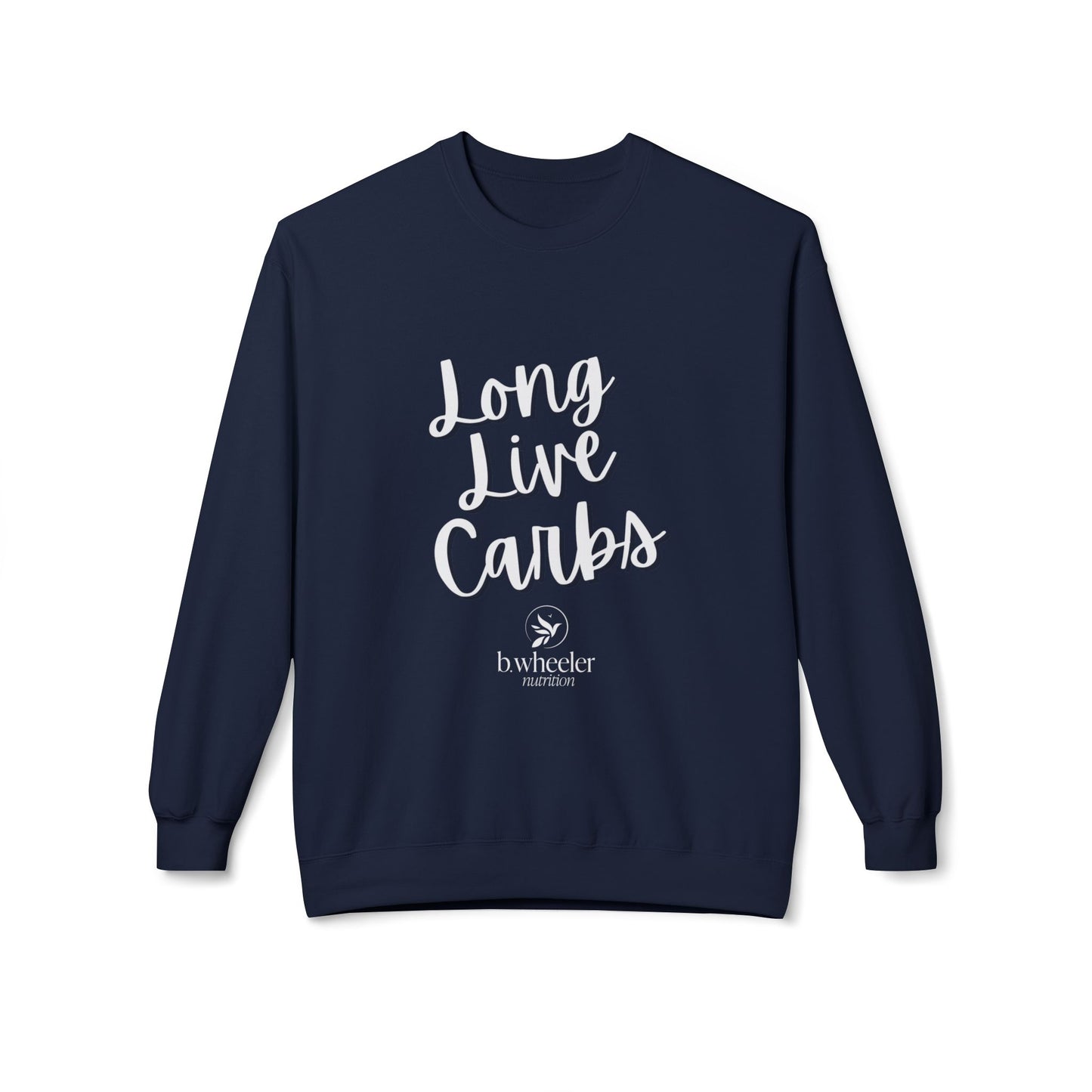 Long Live Carbs Softstyle Fleece Crewneck Sweatshirt