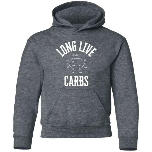 Long Live Carbs Youth Pullover Hoodie